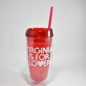 VA is for Lovers Red Tumbler