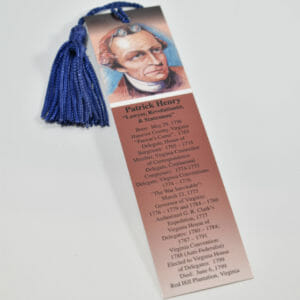 Patrick Henry Bookmark with Tassel